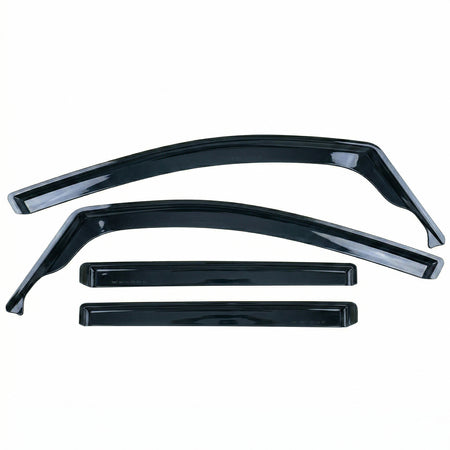 Deflettori Aria 4 Pezzi Neri Oscurati per Volkswagen Touran 1T 2003-2015