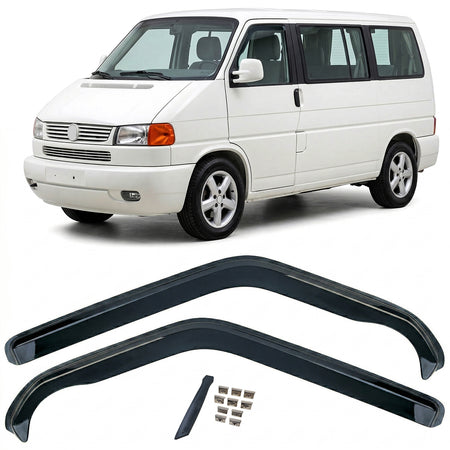 Deflettori Aria 2 Pezzi Neri per Volkswagen T4 Bus Transporter 1990-2003