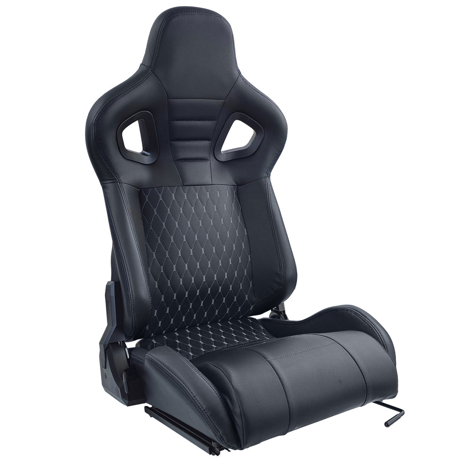 Sedile Sportivo Route Nero Sim Rig Racing Renn Simulator Gaming Sitz con Slider