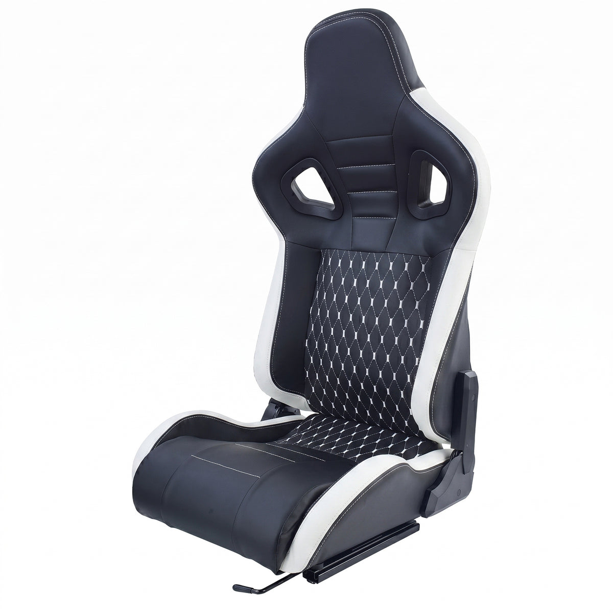 Sedile Sportivo Route Nero Bianco Sim Rig Racing Renn Simulator Gaming Sitz