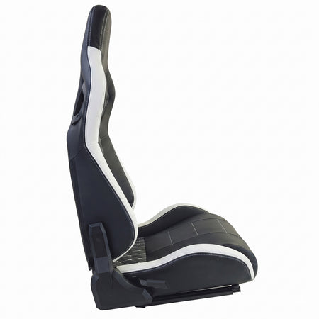 Sedile Sportivo Route Nero Bianco Sim Rig Racing Renn Simulator Gaming Sitz