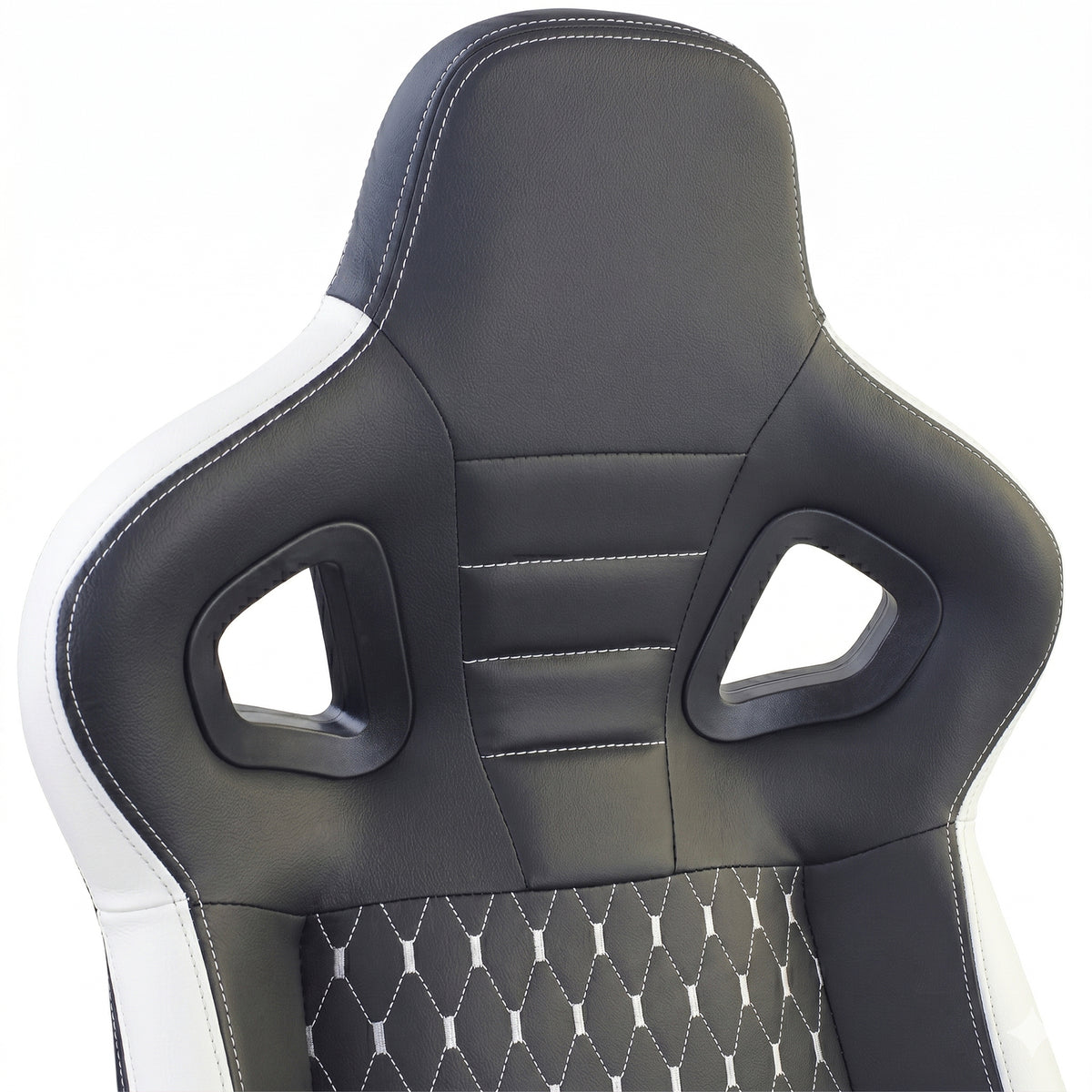 Sedile Sportivo Route Nero Bianco Sim Rig Racing Renn Simulator Gaming Sitz