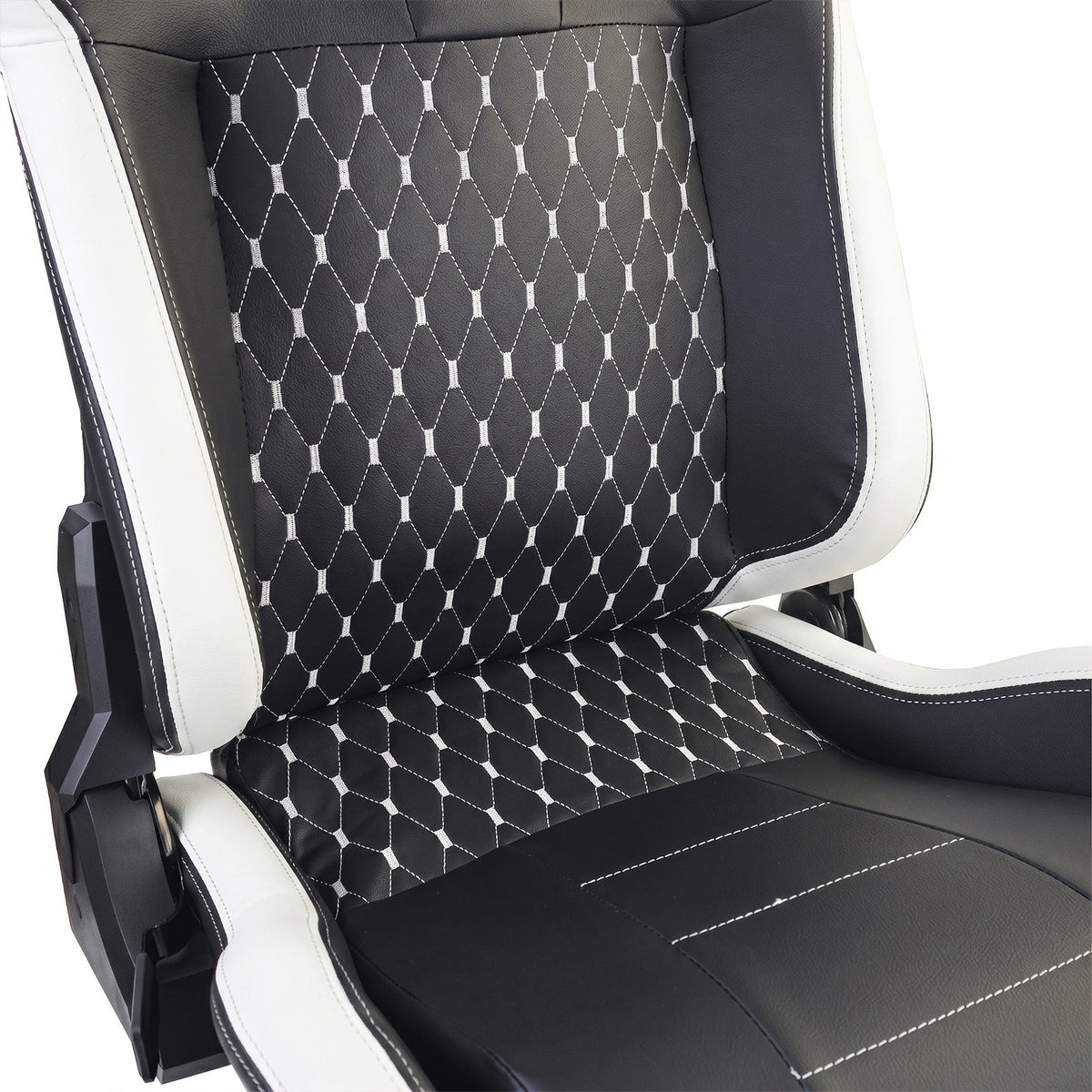 Sedile Sportivo Route Nero Bianco Sim Rig Racing Renn Simulator Gaming Sitz