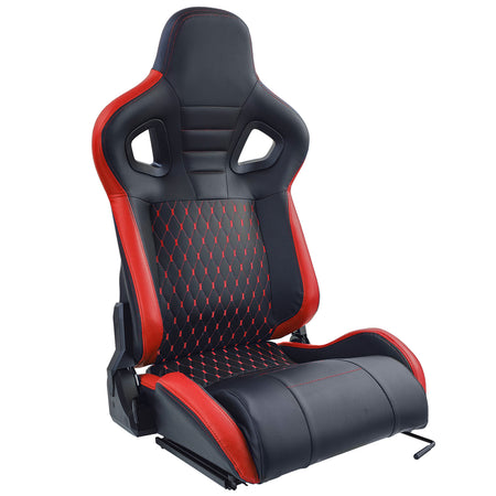Sedile Sportivo Route Nero Rosso Sim Rig Racing Renn Simulator Gaming Sitz