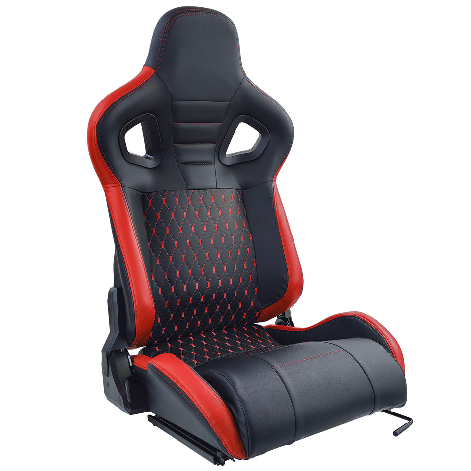 Sedile Sportivo Route Nero Rosso Sim Rig Racing Renn Simulator Gaming Sitz