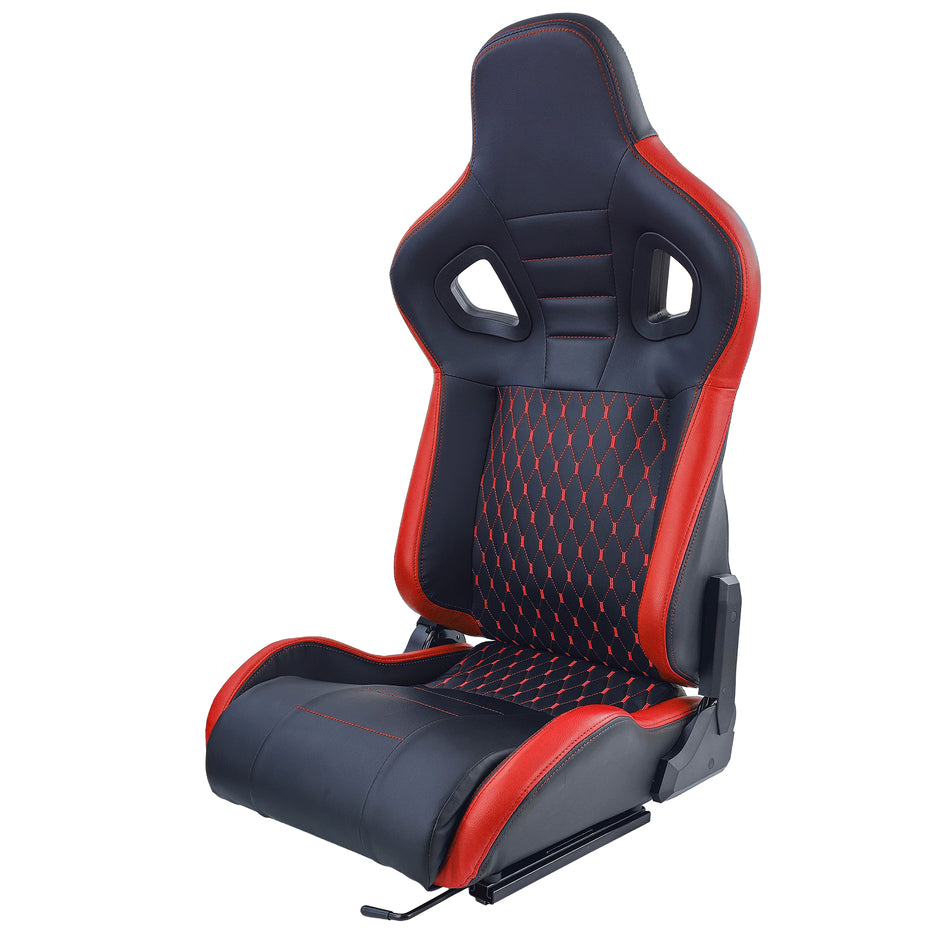 Sedile Sportivo Route Nero Rosso Sim Rig Racing Renn Simulator Gaming Sitz