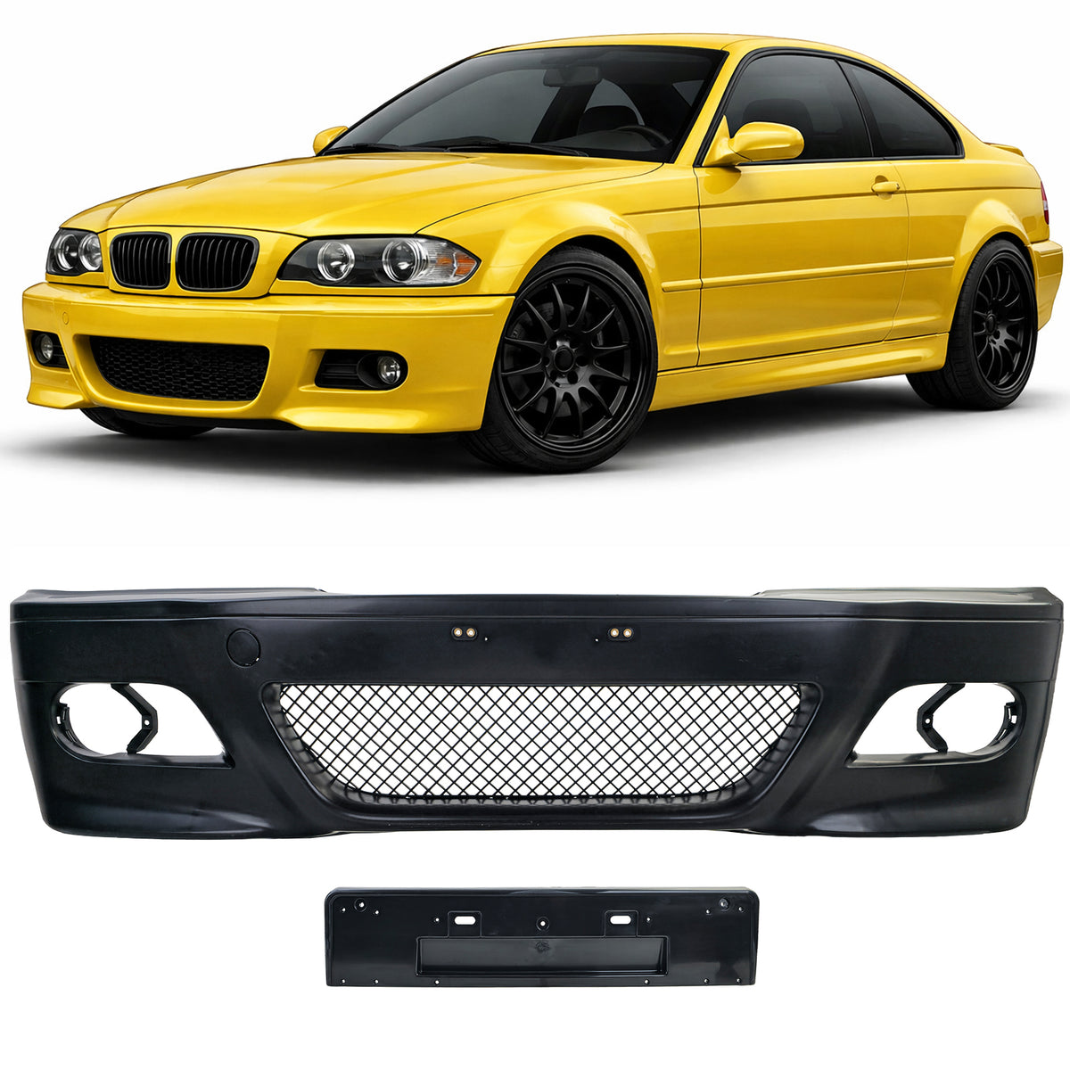 Paraurti Anteriore Sport con ABE per BMW Serie 3 E46 (Coupé, Cabrio) 1999-2007