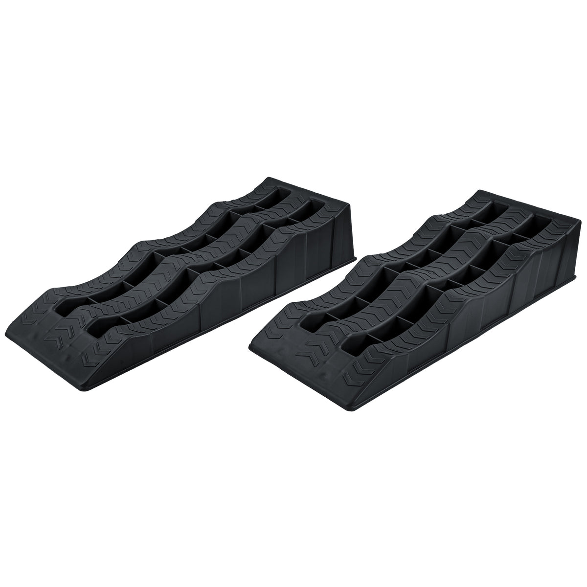 2X Stufenkeile Auffahrkeile Rampen Nero per Universale (caravan, Camper)