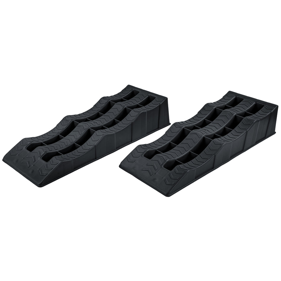 2X Stufenkeile Auffahrkeile Rampen Nero per Universale (caravan, Camper)