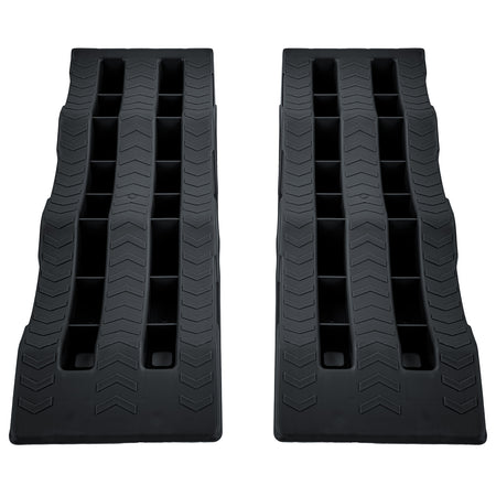 2X Stufenkeile Auffahrkeile Rampen Nero per Universale (caravan, Camper)
