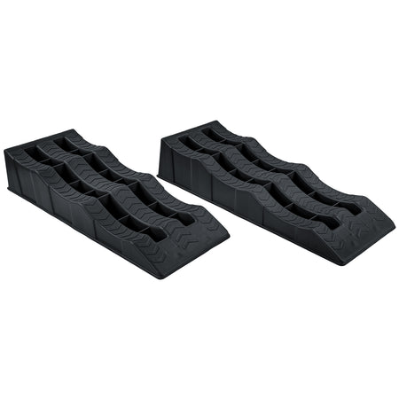 2X Stufenkeile Auffahrkeile Rampen Nero per Universale (caravan, Camper)