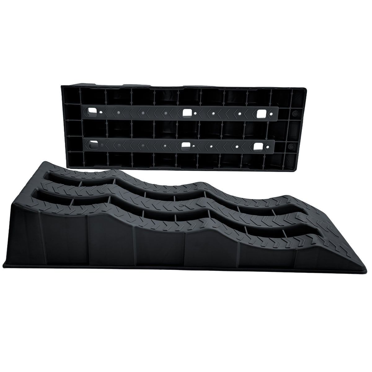 2X Stufenkeile Auffahrkeile Rampen Nero per Universale (caravan, Camper)