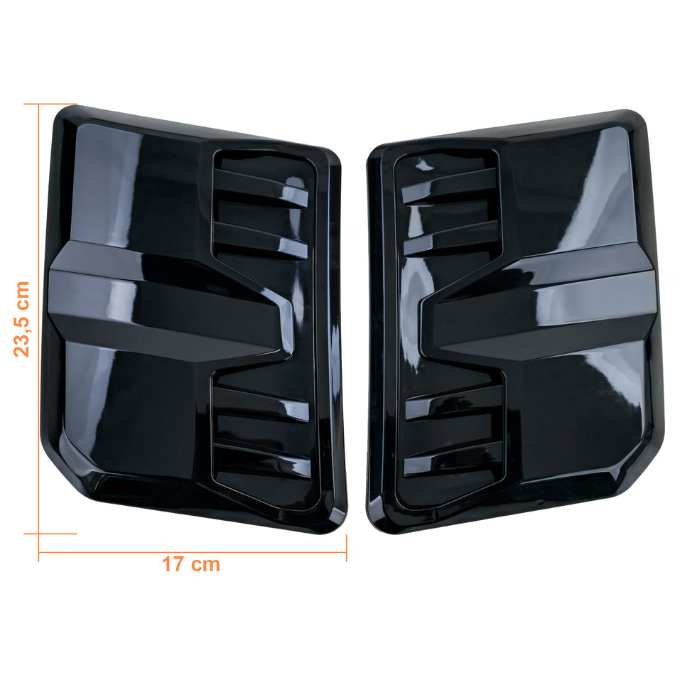 Cofano Set Nero Lucido per Ford Ranger T9 (dal 2022) in ABS Resistente