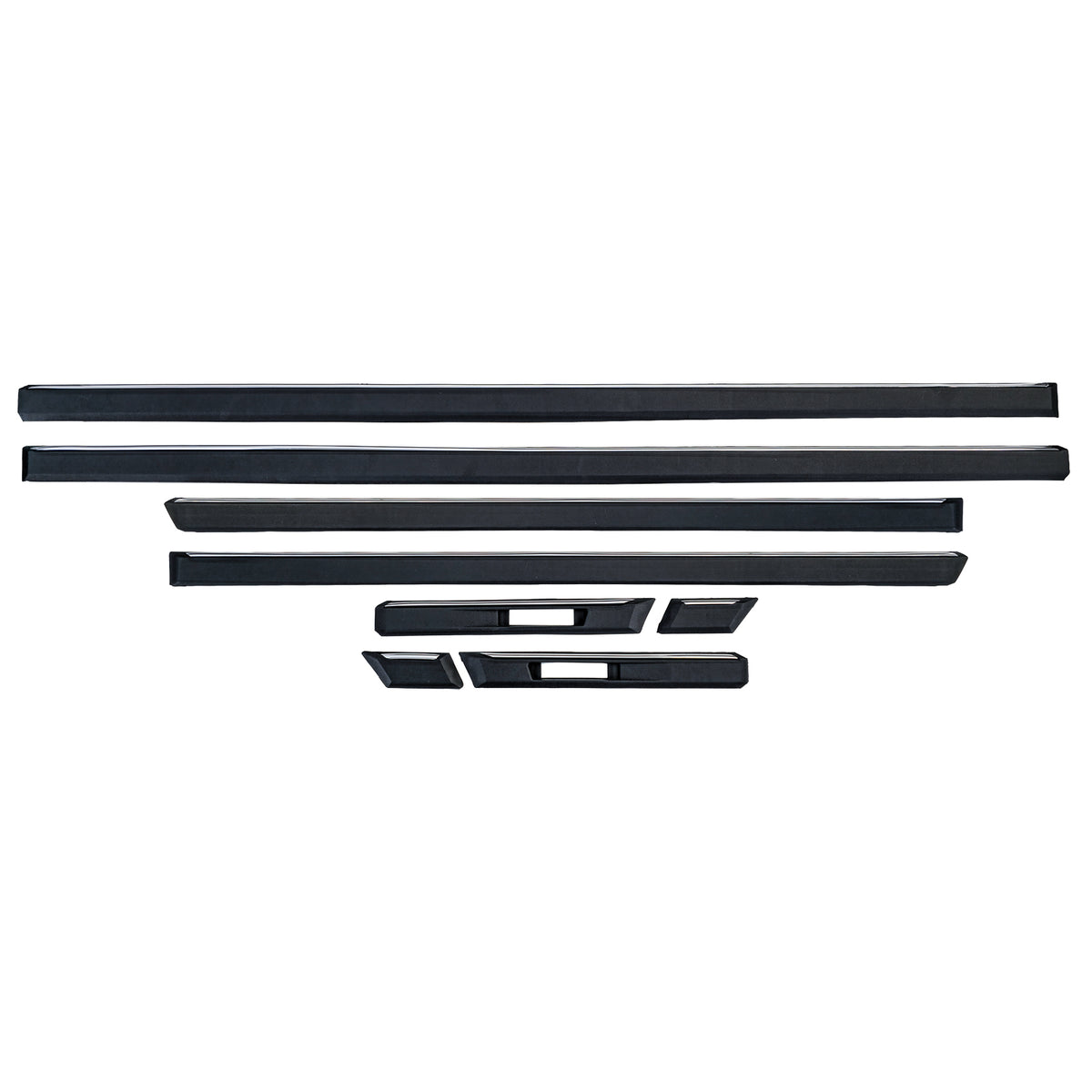 Modanature Set 8 Pezzi per BMW Serie 7 E38 (1994-2001) in Nero Originale