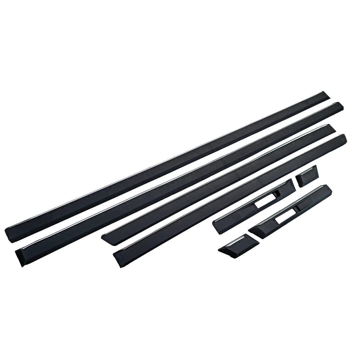 Modanature Set 8 Pezzi per BMW Serie 7 E38 (1994-2001) in Nero Originale