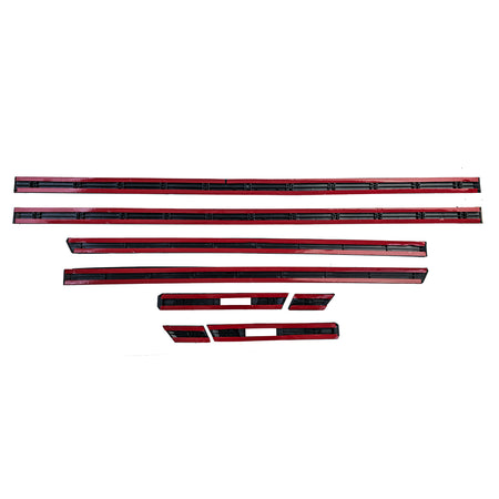 Modanature Set 8 Pezzi per BMW Serie 7 E38 (1994-2001) in Nero Originale