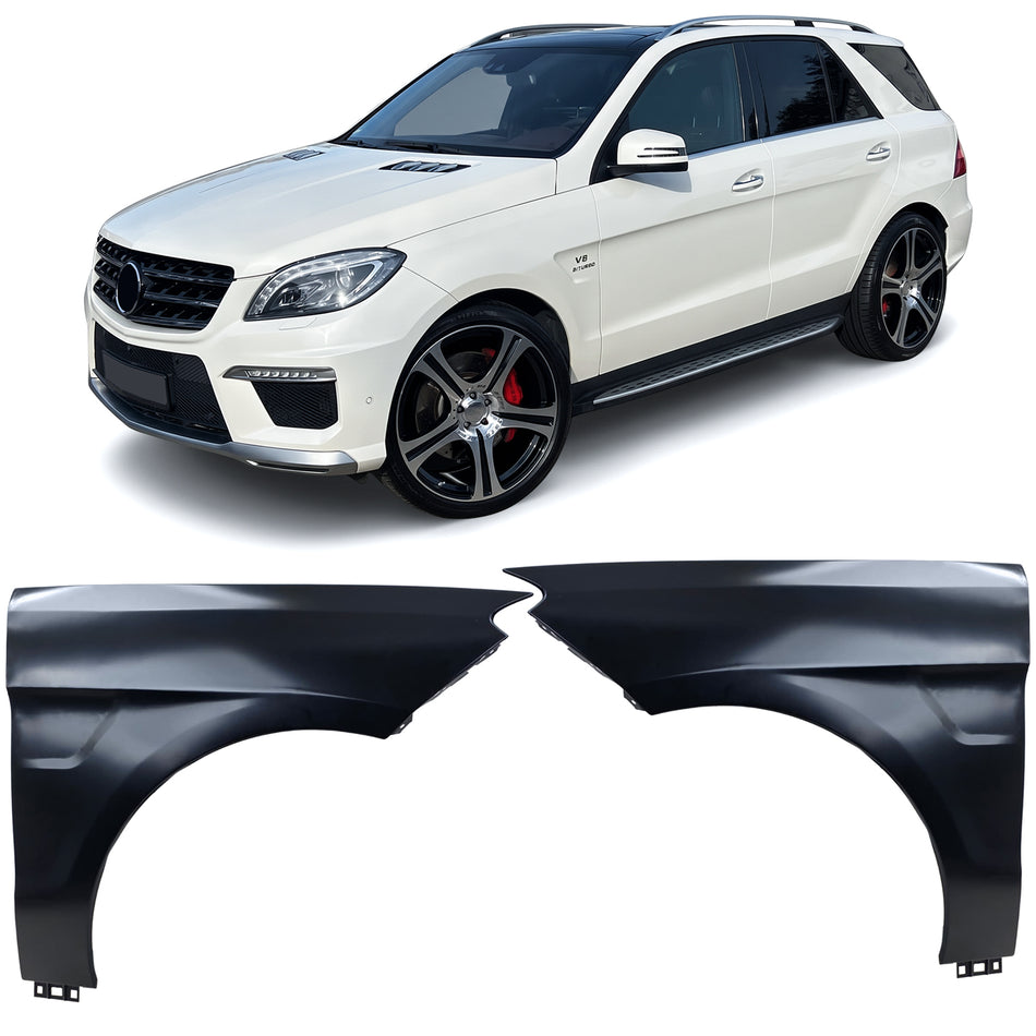 Parafango Sport Set Destro e Sinistro in Acciaio per Mercedes ML GLE W166