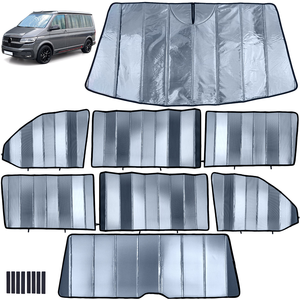 Parasole 8 Pezzi per Volkswagen Bus Transporter T6.1 (dal 2019)