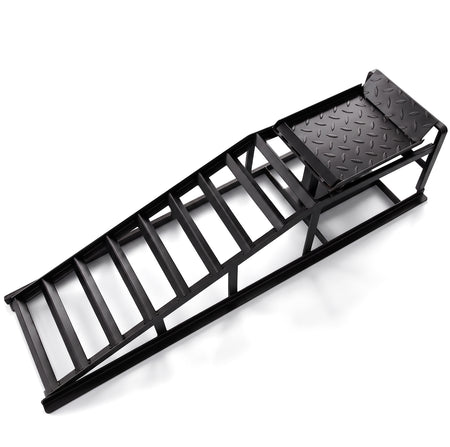 Auffahrrampen Set con Sollevatore Fino a 3000kg Nero a 240mm di Larghezza