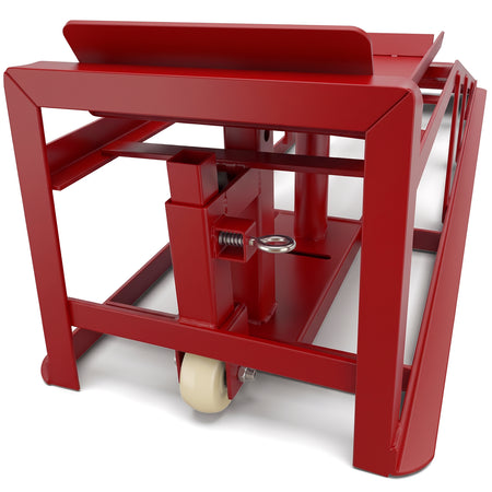 Auffahrrampen Set con Sollevatore Fino a 3000kg Rosso a 240mm di Larghezza Gomme