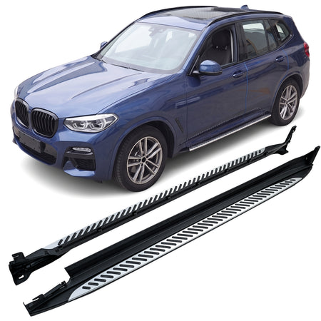 Pedane Laterali in Alluminio OE Style per BMW X3 G01 (2017-2024) e X4 G02