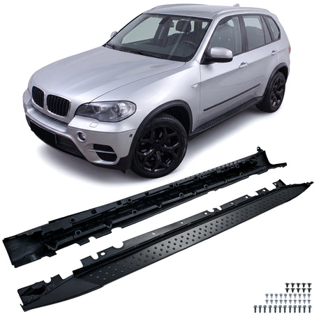 Pedane Laterali Nero Edition con ABE per BMW X5 E70 2006-2013