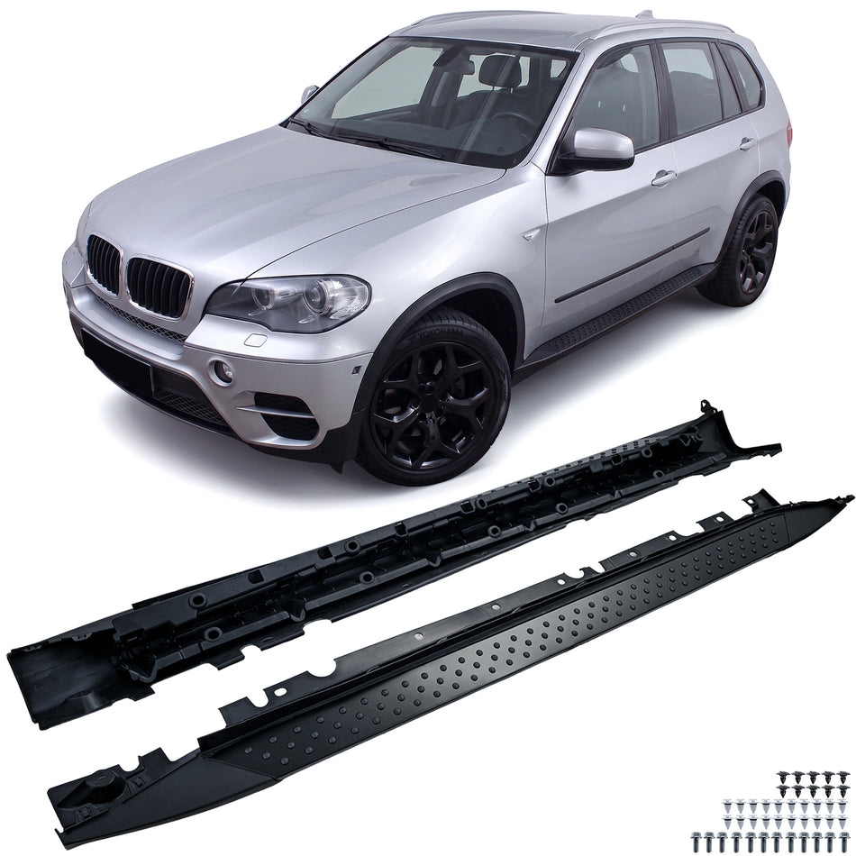 Pedane Laterali Nero Edition con ABE per BMW X5 E70 2006-2013