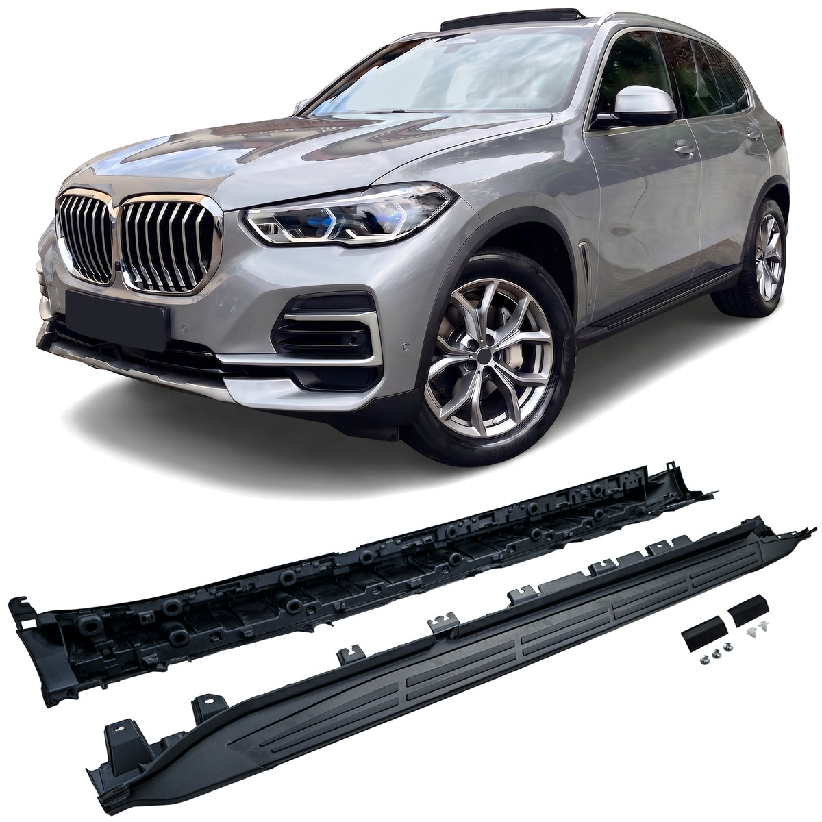 Pedane Laterali Nero Edition in Alluminio per BMW X5 G05 (2019-2023)