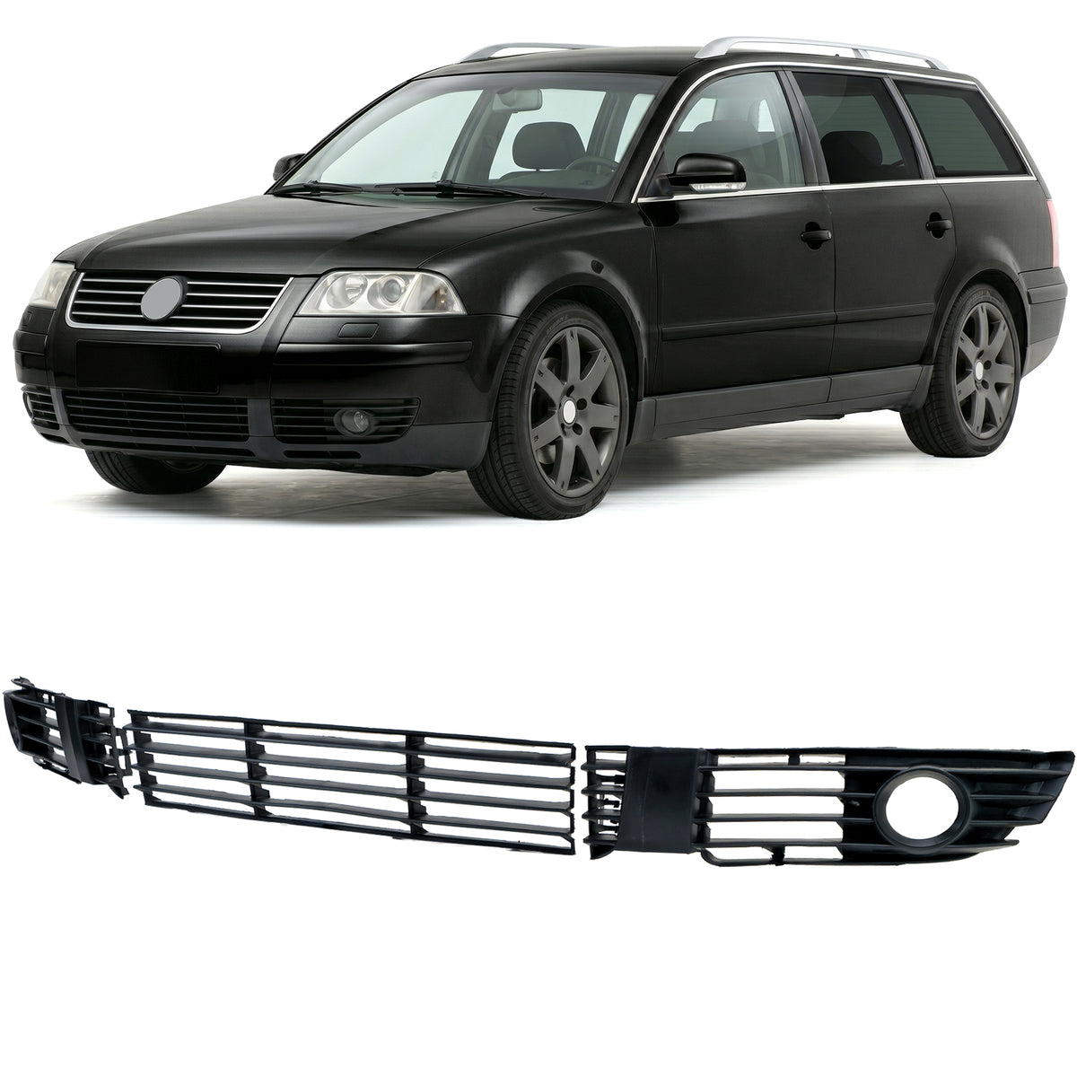 Paraurti Set Griglia Centrale Destra Sinistra per Volkswagen Passat 3BG