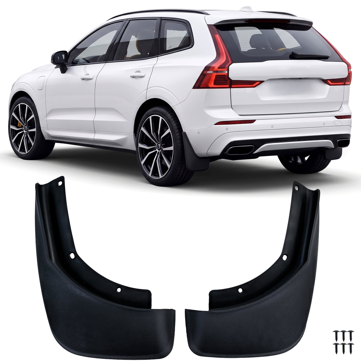 Paraspruzzi Set Premium Posteriori per Volvo XC60 (2017-2025) - Facile Montaggio