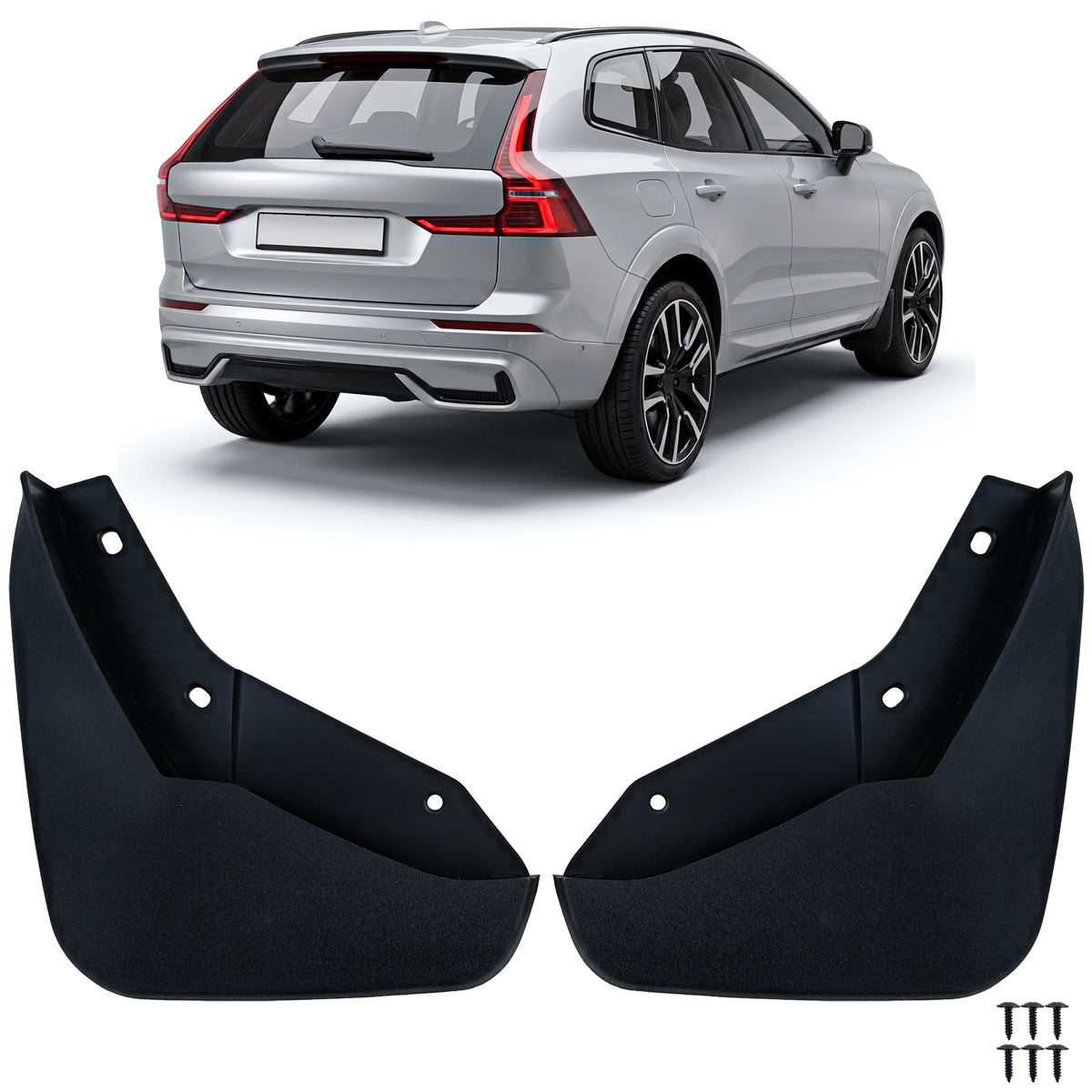 Paraspruzzi Set Premium Anteriori per Volvo XC60 dal 2025, Facile Montaggio
