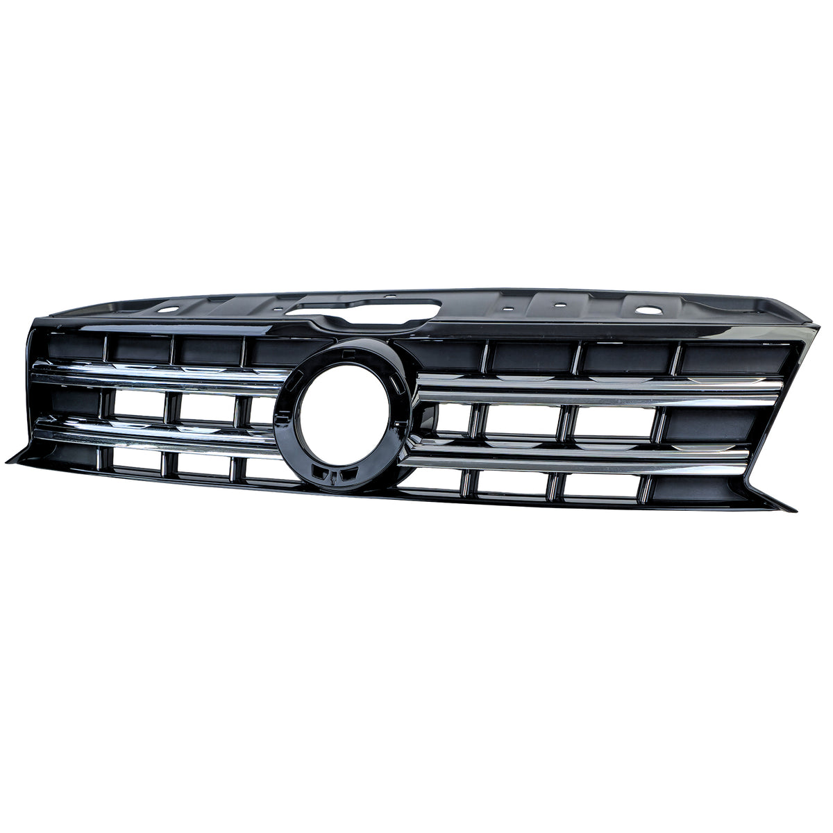 Griglia Anteriore Nera con Doppie Cromature per Volkswagen Amarok I 2010-2022