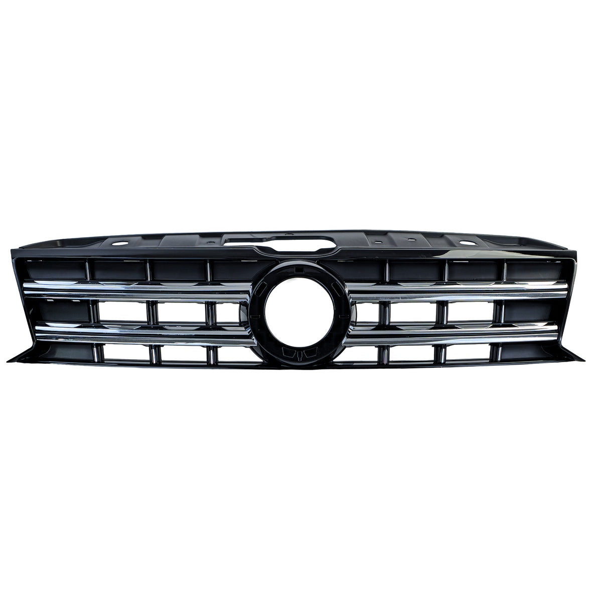Griglia Anteriore Nera con Doppie Cromature per Volkswagen Amarok I 2010-2022