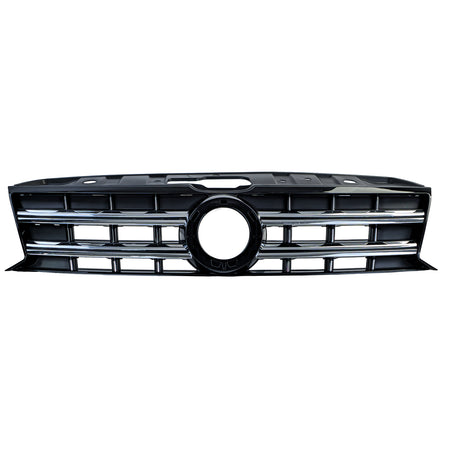 Griglia Anteriore Nera con Doppie Cromature per Volkswagen Amarok I 2010-2022