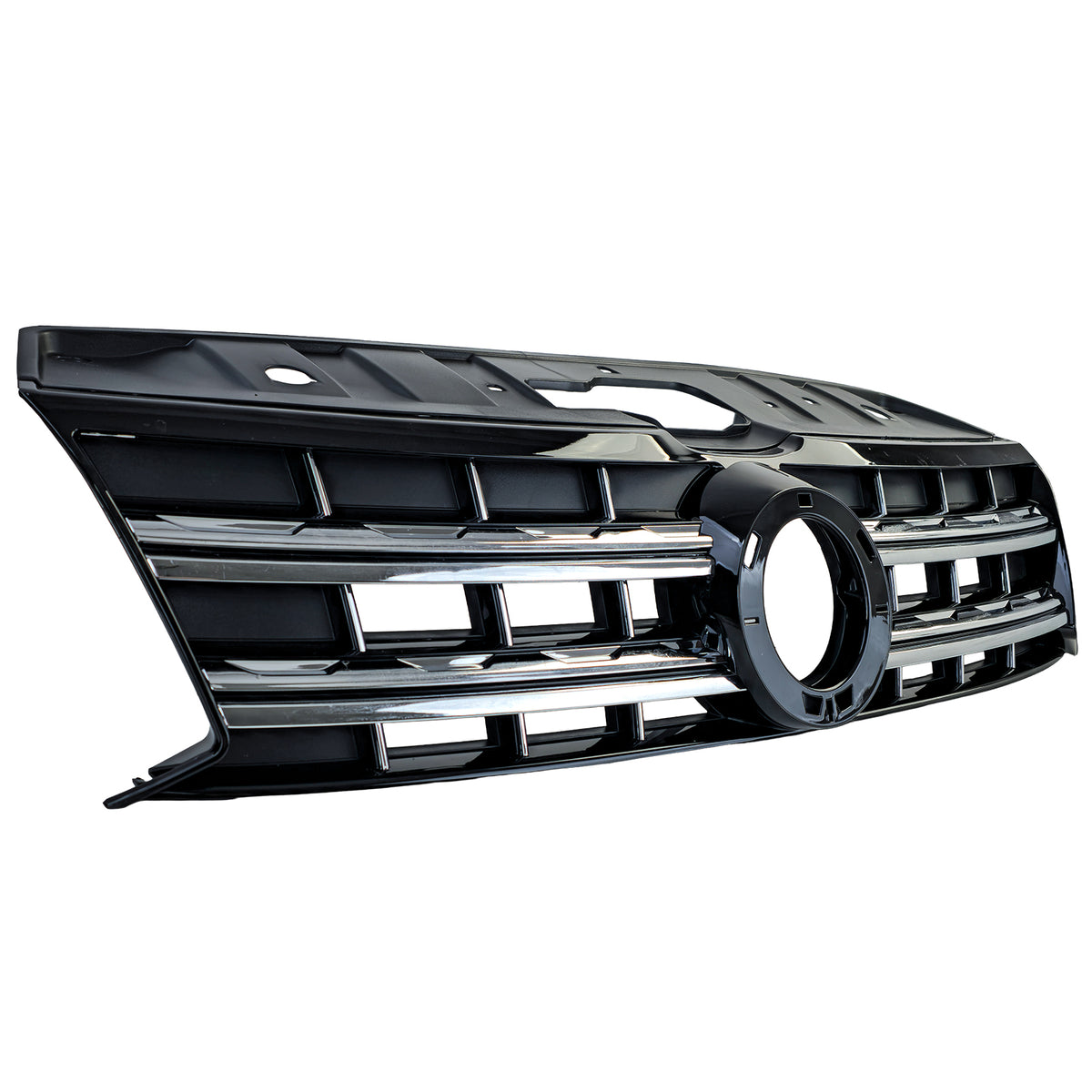 Griglia Anteriore Nera con Doppie Cromature per Volkswagen Amarok I 2010-2022