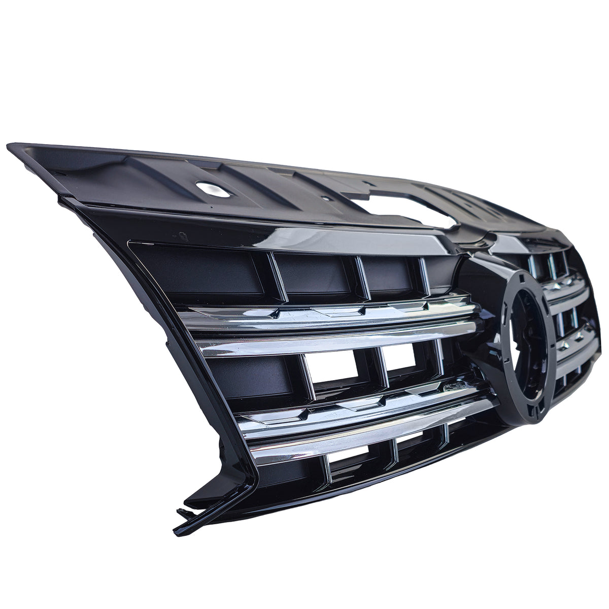 Griglia Anteriore Nera con Doppie Cromature per Volkswagen Amarok I 2010-2022