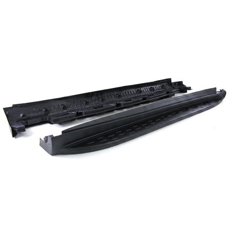 Pedane Laterali in Alluminio Nero Edition con ABE per Mercedes ML W166 11-15