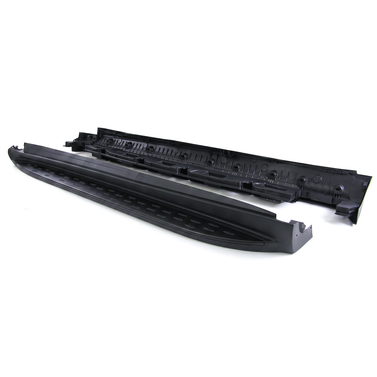 Pedane Laterali in Alluminio Nero Edition con ABE per Mercedes ML W166 11-15