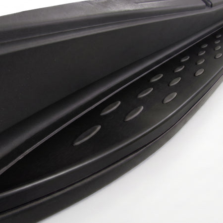 Pedane Laterali in Alluminio Nero Edition con ABE per Mercedes ML W166 11-15
