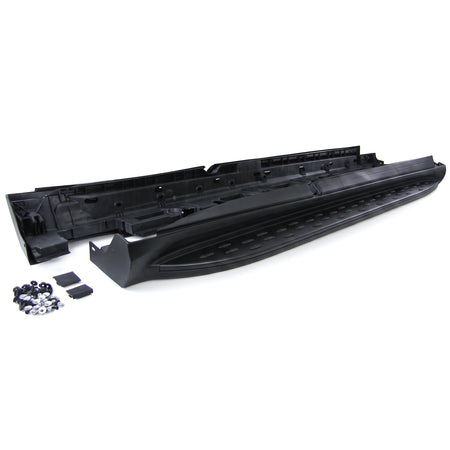 Pedane Laterali in Alluminio Nero Edition con ABE per Mercedes GLE C292 15-19