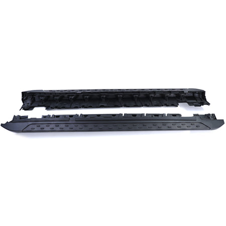 Pedane Laterali in Alluminio Nero Edition con ABE per Mercedes GLK X204 08-15