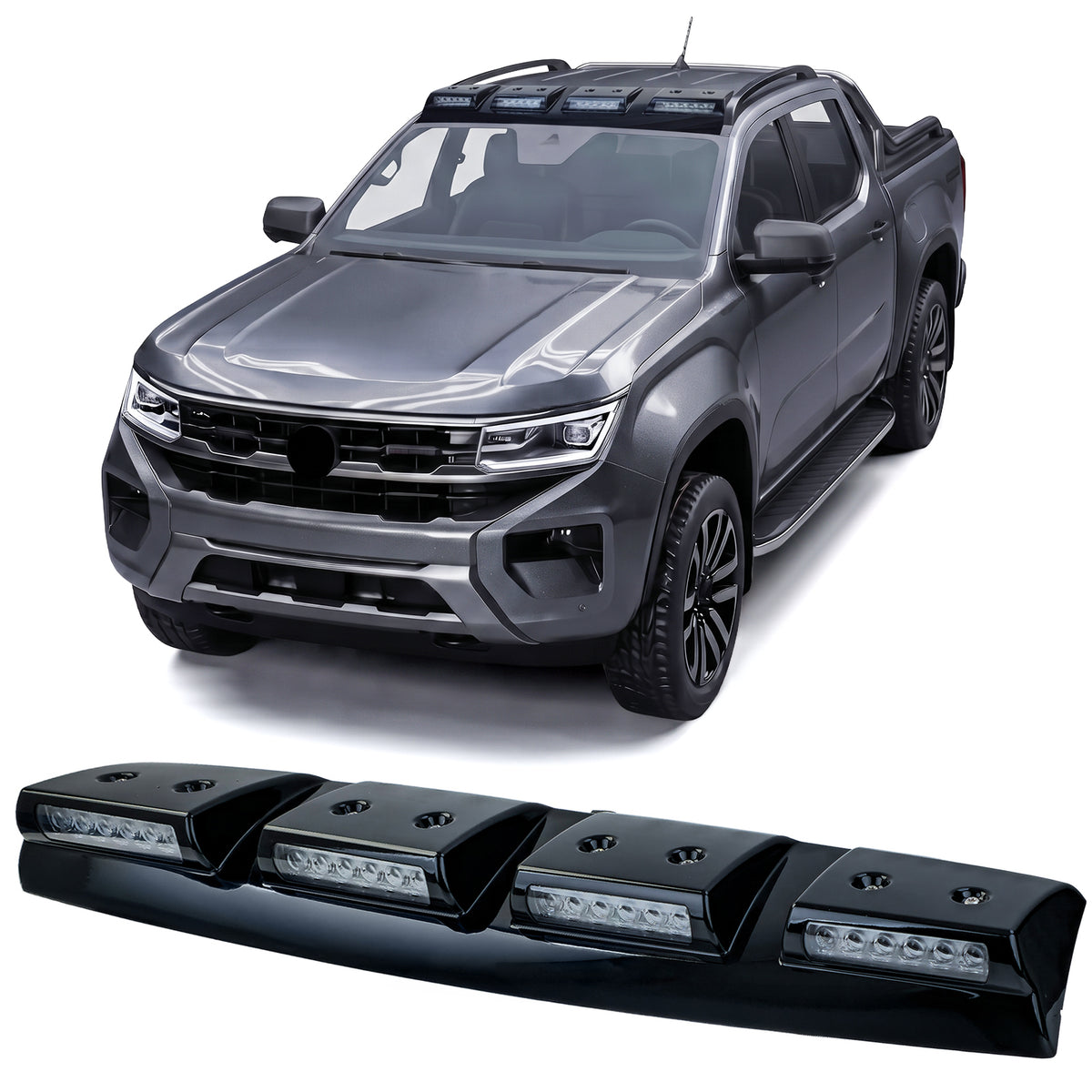 Offroad Barra Tetto con LED Strahler per Volkswagen Amarok dal 2022