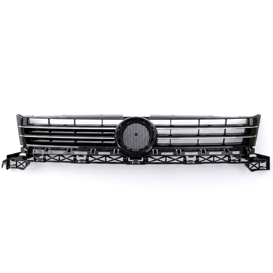 Griglia Anteriore Nera Lucida per VW Caddy III + Touran 2010-2015, Senza Logo