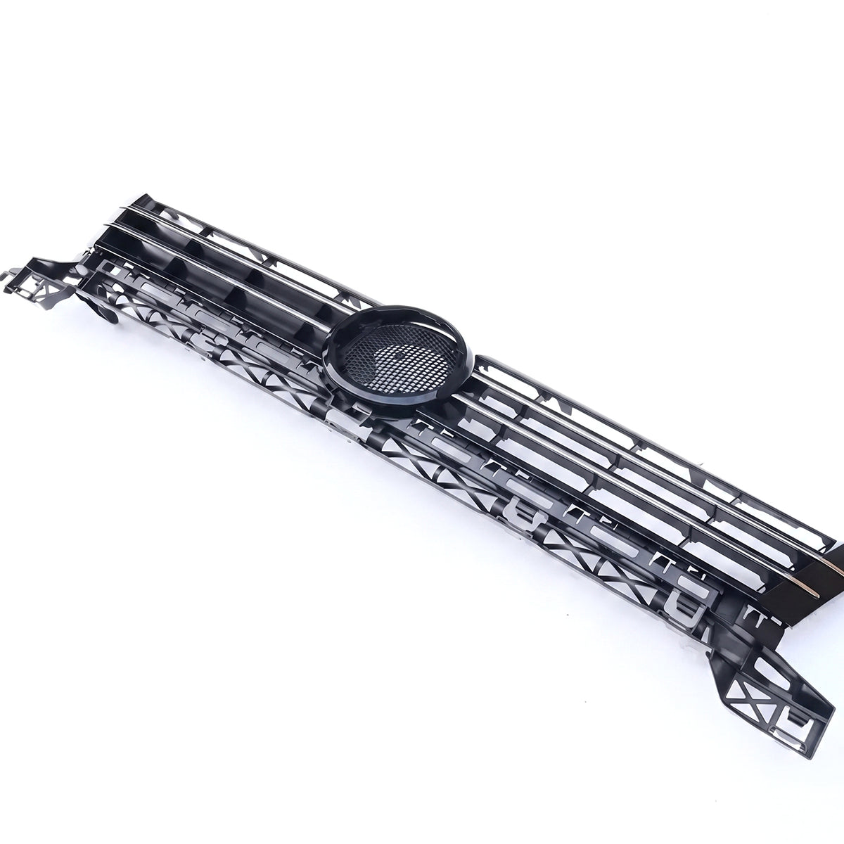 Griglia Anteriore Nera Lucida per VW Caddy III + Touran 2010-2015, Senza Logo