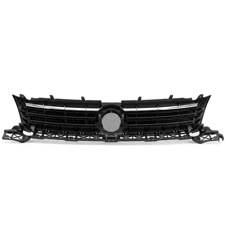 Griglia Anteriore Nera Lucida per VW Caddy III + Touran 2010-2015, Senza Logo
