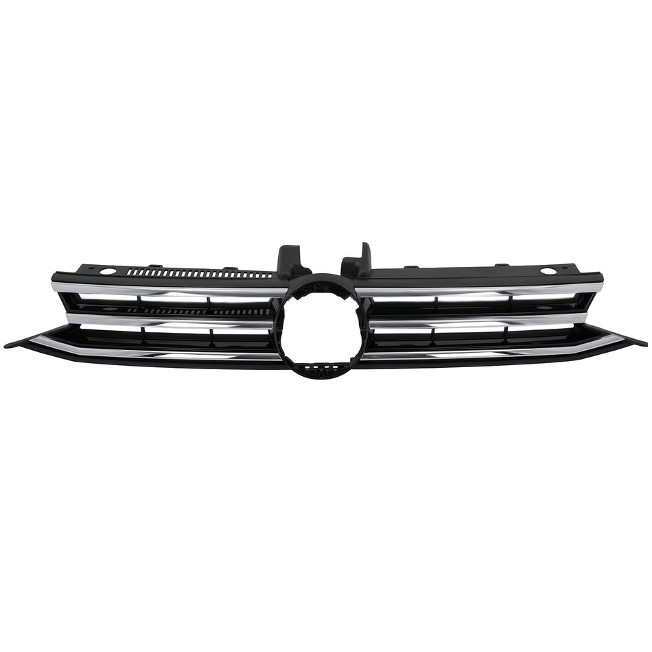 Griglia Anteriore Nera Lucida con Listelli Cromati per Volkswagen Touran 5T