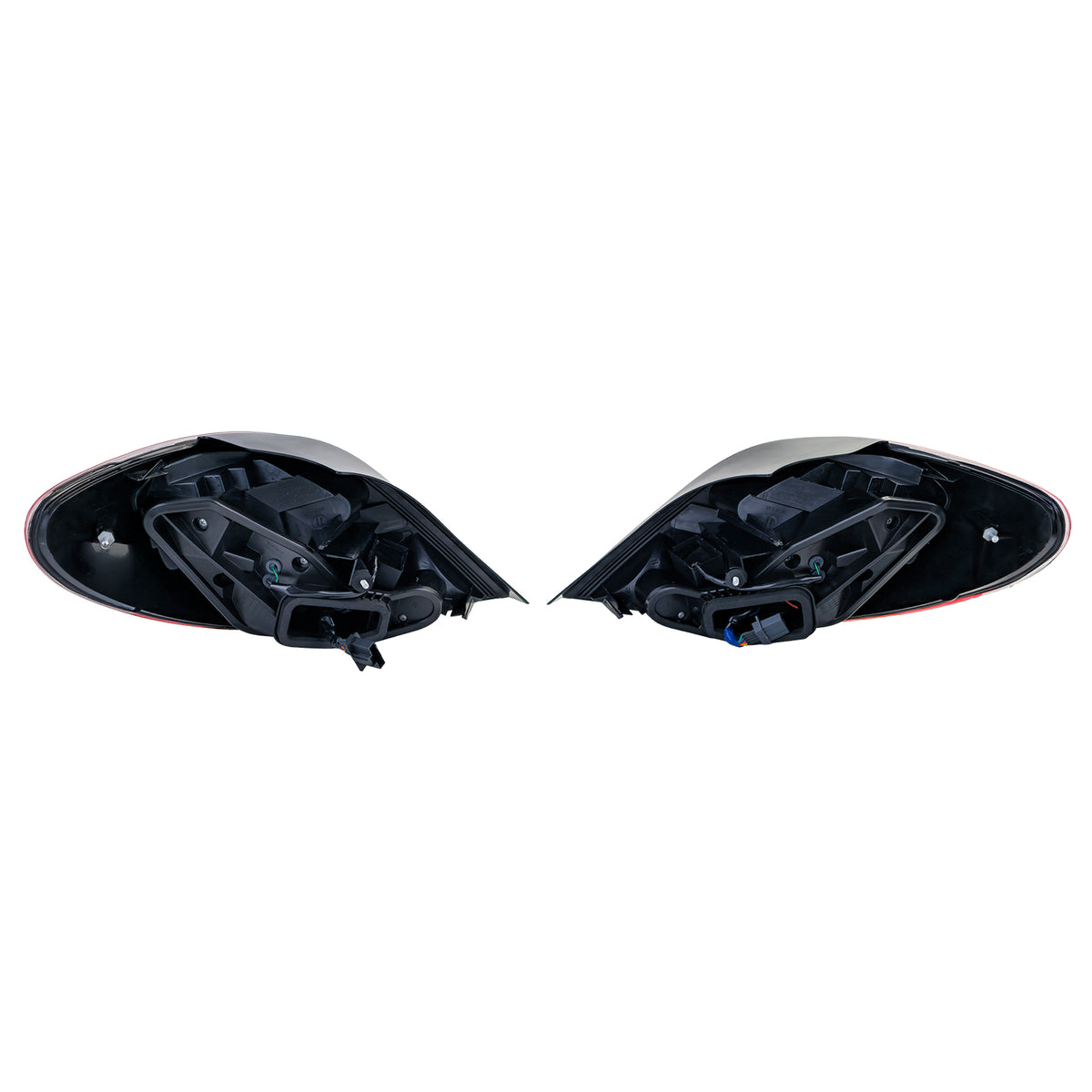 Fanali Posteriori LED in Vetro Trasparente Rosso per Peugeot 207 2006-2009 5