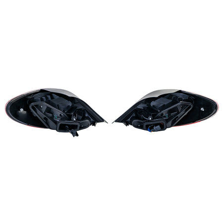 Fanali Posteriori LED in Vetro Trasparente Rosso per Peugeot 207 2006-2009 5