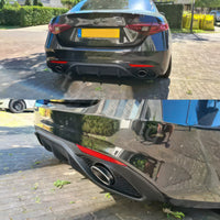 TOP✨DIFFUSORE VELOCE per ALFA ROMEO GIULIA 2015-2022🟢TERMINALI INOX INCLUSI🟢