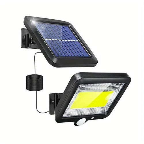 FARO da 100 Led AUTOALIMENTATO con PANNELLO SOLARE con Sensore PIR IMPERMEABILE